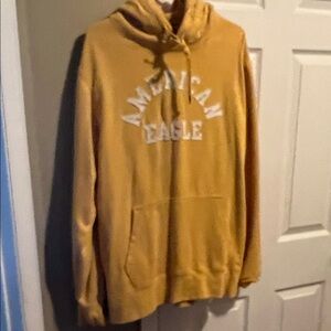 American Eagle Outfitters Men's Mustard Hoodie